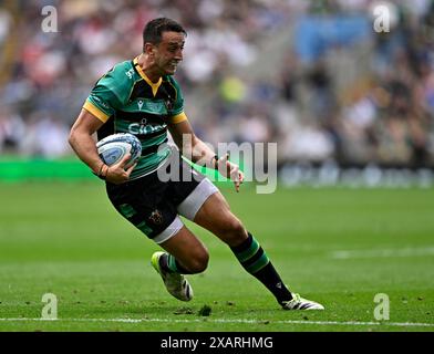 Twickenham, Royaume-Uni. 08 juin 2024. Finale de rugby Gallagher Premiership. Northampton Saints V Bath Rugby. Stade de Twickenham. Twickenham. Alex Mitchell (Northampton Saints) lors de la finale de rugby Gallagher Premiership entre Northampton Saints et Bath Rugby. Crédit : Sport in Pictures/Alamy Live News Banque D'Images