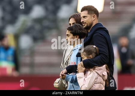 Bruxelles, Belgique. 08 juin 2024. Le belge Kevin Mirallas photographié lors d'un match amical entre l'équipe nationale belge de football Red Devils et l'équipe nationale du Luxembourg, au stade Roi Baudouin (stade Roi Baudouin - Koning Boudewijnstadion), à Bruxelles, samedi 08 juin 2024. Les Red Devils se préparent pour les prochains Championnats d'Europe Euro 2024 en Allemagne. BELGA PHOTO BRUNO FAHY crédit : Belga News Agency/Alamy Live News Banque D'Images