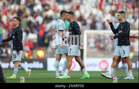 Lisbonne, Portugal. 08 juin 2024. LISBONNE, PORTUGAL - 8 JUIN : Cristiano Ronaldo du Portugal après le match amical international entre le Portugal et la Croatie à l'Estadio Nacional do Jamor le 8 juin 2024 à Lisbonne, Portugal. Photo : Igor Kralj/PIXSELL crédit : Pixsell/Alamy Live News Banque D'Images