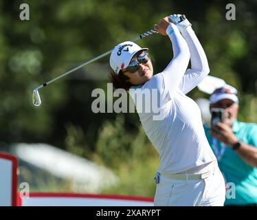 Galloway, NJ, États-Unis. 8 juin 2024. Yan Liu, de Chine, a fait ses débuts lors du ShopRite LPGA Classic à Galloway, NJ Mike Langish/CSM/Alamy Live News Banque D'Images