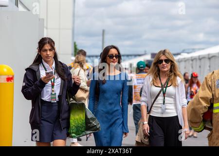 Alexandra Saint mieux - petite amie de Leclerc lors du Grand Prix du Canada AWS de formule 1 2024, Montréal, Québec, Canada, du 6 au 9 juin - Round 9 of 24 of F1 World Championship 2024 Banque D'Images