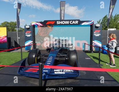 Formule 1 Net Zero 2030 montre la voiture exposée au Grand Prix du Canada à Montréal, Québec, Canada Banque D'Images