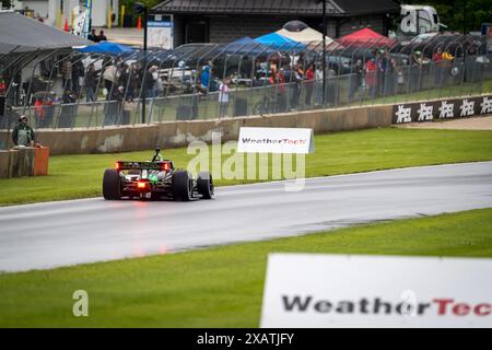 Elkhart Lake, Wisconsin, États-Unis. 8 juin 2024. Le pilote suppléant, NOLAN SIEGEL (78 ans) de Palo Alto, Californie, se qualifie pour le Grand Prix XPEL à Road America à Elkhart Lake, WISCONSIN. (Crédit image : © Walter G. Arce Sr./ASP via ZUMA Press Wire) USAGE ÉDITORIAL SEULEMENT! Non destiné à UN USAGE commercial ! Banque D'Images