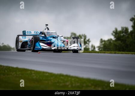 Elkhart Lake, Wisconsin, États-Unis. 8 juin 2024. JOSEF NEWGARDEN (2) de Nashville, Tennessee, se qualifie pour le Grand Prix XPEL à Road America à Elkhart Lake, WISCONSIN. (Crédit image : © Walter G. Arce Sr./ASP via ZUMA Press Wire) USAGE ÉDITORIAL SEULEMENT! Non destiné à UN USAGE commercial ! Banque D'Images