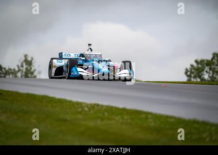 Elkhart Lake, Wisconsin, États-Unis. 8 juin 2024. JOSEF NEWGARDEN (2) de Nashville, Tennessee, se qualifie pour le Grand Prix XPEL à Road America à Elkhart Lake, WISCONSIN. (Crédit image : © Walter G. Arce Sr./ASP via ZUMA Press Wire) USAGE ÉDITORIAL SEULEMENT! Non destiné à UN USAGE commercial ! Banque D'Images