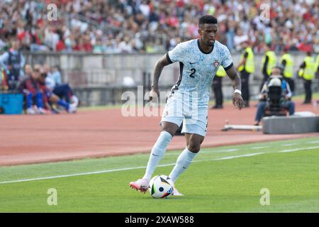 Lisbonne, Portugal. 08 juin 2024. 08 juin 2024. Lisbonne, Portugal. Le défenseur portugais et Wolverhampton Nelson Semedo (2) en action lors du match amical international, Portugal vs Croatie crédit : Alexandre de Sousa/Alamy Live News Banque D'Images