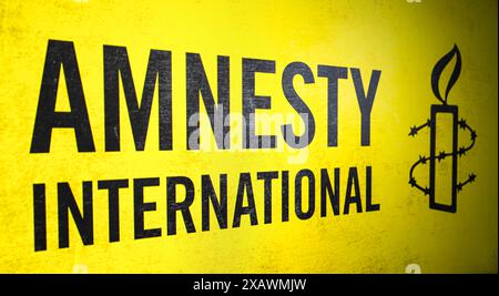 Amnesty International ong internationale s'est concentrée sur les droits de l'homme Banque D'Images