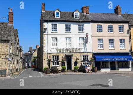 Woodstock, Angleterre - 19 mai 2024 : vue du village de Woodstock en Angleterre Banque D'Images