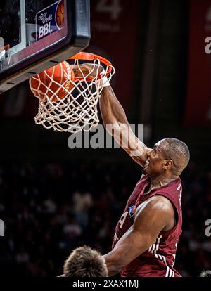 Serge Ibaka #14 von FC Bayern Muenchen FC Bayern Muenchen vs Würzburg paniers Easy Credit BBL saison 2023/24 Playoffs 2. Halbfinale 31.05.2024 BMW Park Muenchen © diebilderwelt / Alamy Stock Banque D'Images