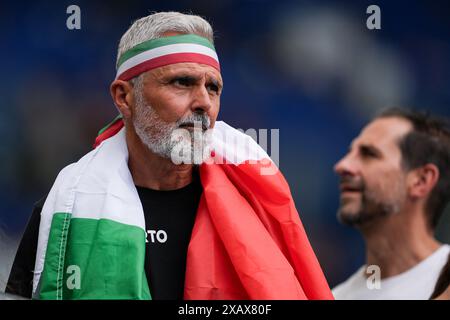 Rome, Italie. 09 juin 2024. Rome, Italie, 9 juin 2024 : fan de l'Italie lors des Championnats d'Europe d'athlétisme 2024 au Stadio Olimpico à Rome, Italie. (Daniela Porcelli/SPP) crédit : SPP Sport Press photo. /Alamy Live News Banque D'Images