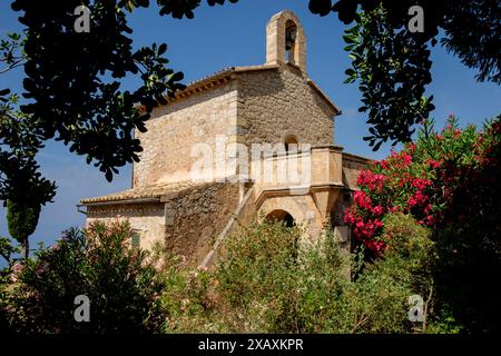 Monastère Miramar, oratoire de 1877, Valldemossa, Sierra de Tramuntana, Majorque, Espagne. Banque D'Images