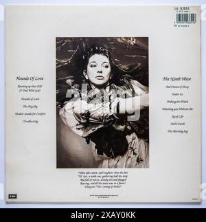 Couverture arrière de Hounds of Love, le cinquième album studio de la chanteuse-compositrice britannique Kate Bush, sorti en 1985 Banque D'Images