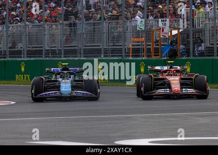 Montréal, Canada. 8 juin 2024. Pierre Gasly, Français, pilote de la BWT Alpine F1 Team A524 Renault, lors du GP du Canada, formule 1, sur le circuit Gilles Villeneuve. Crédit : Alessio Morgese// Emage / Alamy Live news Banque D'Images