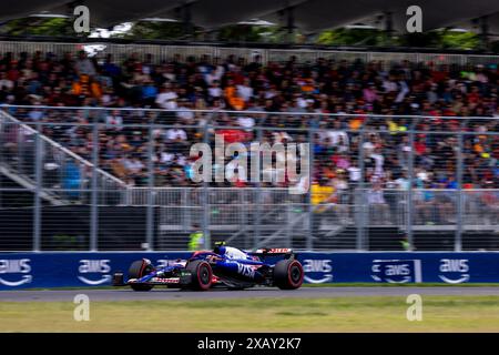 Montréal, Canada. 8 juin 2024. Yuki Tsunoda du Japon au volant de l'application Visa Cash RB VCARB01 Honda RBPT, lors du GP du Canada, formule 1, au circuit Gilles Villeneuve. Crédit : Alessio Morgese// Emage / Alamy Live news Banque D'Images