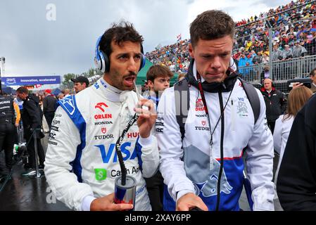 Montréal, Canada. 09 juin 2024. Daniel Ricciardo (AUS) RB sur la grille. 09.06.2024. Championnat du monde de formule 1, Rd 9, Grand Prix du Canada, Montréal, Canada, jour de la course. Le crédit photo devrait se lire : XPB/Alamy Live News. Banque D'Images