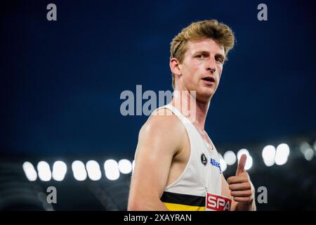 Rome, Italie. 09 juin 2024. Le belge Alexander Doom photographié après les Championnats d'Europe d'athlétisme à Rome, en Italie, le dimanche 09 juin 2024. Les Championnats d'Europe d'athlétisme se déroulent du 7 au 12 juin. BELGA PHOTO JASPER JACOBS crédit : Belga News Agency/Alamy Live News Banque D'Images