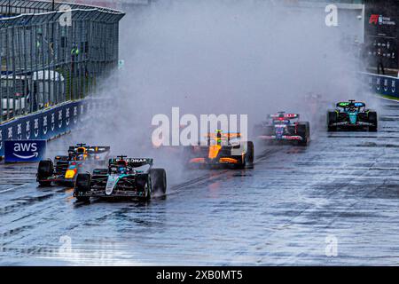 Montréal, Québec, Canada. 9 juin 2024. DÉBUT DE LA COURSE.pendant la formule 1 AWS Grand Prix du Canada 2024, Montréal, Québec, Canada, du 6 au 9 juin - Round 9 of 24 of 2024 World Championship (crédit image : © Alessio de Marco/ZUMA Press Wire) USAGE ÉDITORIAL SEULEMENT! Non destiné à UN USAGE commercial ! Crédit : ZUMA Press, Inc/Alamy Live News Banque D'Images