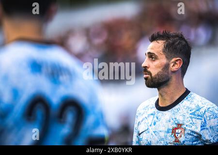 Lisbonne, Portugal. 08 juin 2024. Bernardo Silva du Portugal en action lors du match amical international entre le Portugal et la Croatie à l’Estadio Nacional do Jamor à Lisbonne. (Score final : Portugal 1 - 2 Croatie) crédit : SOPA images Limited/Alamy Live News Banque D'Images