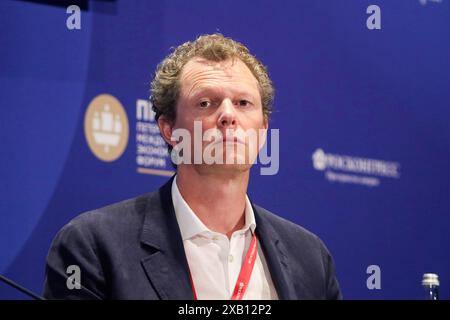 Saint-Pétersbourg, Russie. 7 juin 2024. Daniil Egorov, Chef du Service fédéral des impôts de Russie assiste à une session sur la stabilité, la prévisibilité et la transparence des entreprises en tant que facteurs de croissance économique dans le cadre du Forum économique international de Petersburg 2024 (crédit image : © Maksim Konstantinov/SOPA images via ZUMA Press Wire) USAGE ÉDITORIAL SEULEMENT! Non destiné à UN USAGE commercial ! Banque D'Images