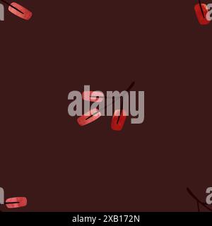 Motif aquarelle sans couture avec des brindilles et des feuilles d'automne. Modèle pour papier d'emballage saisonnier, tissu, textile. Banque D'Images