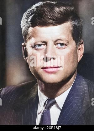 Kennedy, John Fitzgerald, 29.5.1917 - 22.11.1963, politicien américain (Dem.), président 1961 - 1963, ADDITIONAL-RIGHTS-LEARANCE-INFO-NOT-AVAILABLE Banque D'Images