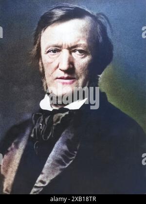 Wagner, Richard, 22.5.1813 - 13.2,1883, compositeur allemand, portrait, INFORMATIONS-AUTORISATION-DROITS-SUPPLÉMENTAIRES-NON-DISPONIBLES Banque D'Images