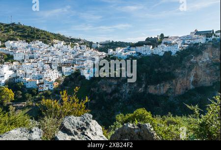 Village de Casares, Andalousie, Espagne, Europe Banque D'Images