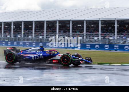 Montréal, Canada. 9 juin 2024. Daniel Ricciardo de l'Australie au volant de l'application Visa Cash RB VCARB01 Honda RBPT, lors du GP du Canada, formule 1, au circuit Gilles Villeneuve. Crédit : Alessio Morgese/Alessio Morgese/Emage/Alamy Live news Banque D'Images