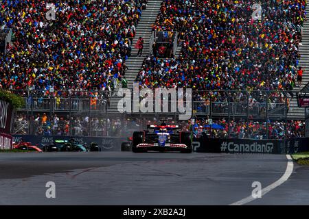 Montréal, Canada. 9 juin 2024. Daniel Ricciardo de l'Australie au volant de l'application Visa Cash RB VCARB01 Honda RBPT, lors du GP du Canada, formule 1, au circuit Gilles Villeneuve. Crédit : Alessio Morgese/Alessio Morgese/Emage/Alamy Live news Banque D'Images