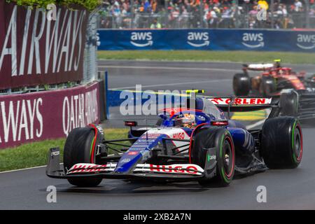 Montréal, Canada. 9 juin 2024. Yuki Tsunoda du Japon au volant de l'application Visa Cash RB VCARB01 Honda RBPT, lors du GP du Canada, formule 1, au circuit Gilles Villeneuve. Crédit : Alessio Morgese/Alessio Morgese/Emage/Alamy Live news Banque D'Images