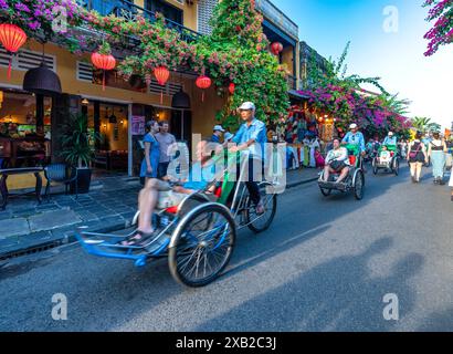 Vue panoramique de la ville antique de Hoi an, site du patrimoine mondial de l'UNESCO depuis 1999. Hoi an est l'une des destinations les plus populaires au Vietnam Banque D'Images