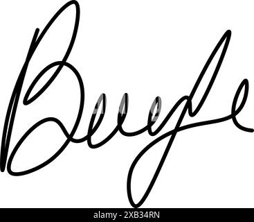 Fausse signature manuelle pour les documents. Autographe manuscrit. Signature croisée. Illustration vectorielle Illustration de Vecteur