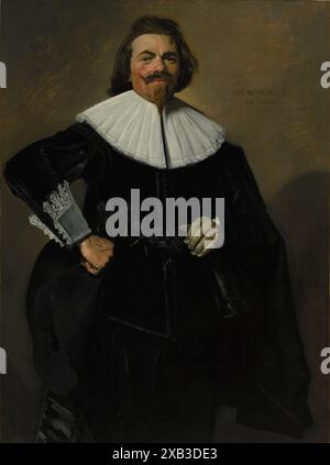 Portrait de Tieleman Roosterman, 1634. Frans Hals (œuvre d'art néerlandaise vintage Banque D'Images