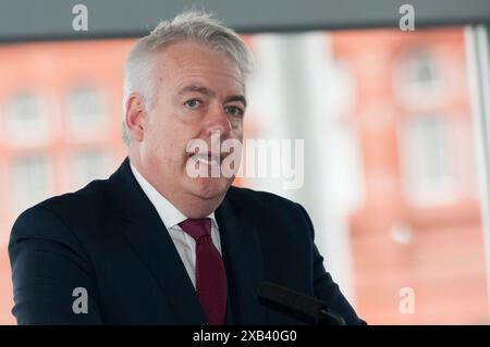 Carwyn Jones AM, première ministre du pays de Galles, s'exprimant au Senedd, Cardiff, 18/10/17. Banque D'Images