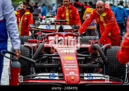 Charles Leclerc (mon) - Scuderia Ferrari - Ferrari SF-24 - Ferrariduring Formula 1 AWS Grand Prix du Canada 2024, Montréal, Québec, Canada, du 6 au 9 juin - ronde 9 des 24 Championnats du monde F1 2024 Banque D'Images