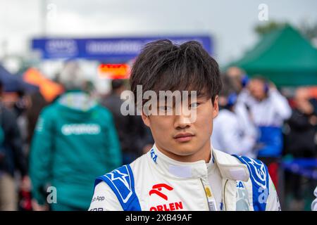 Yuki Tsunoda (JPN) - Visa Cash App RB F1 Team - RB VCARB01 - Honda RBPTpendant le Grand Prix du Canada AWS de formule 1 2024, Montréal, Québec, Canada, du 6 au 9 juin - 9e ronde du 24 du Championnat du monde F1 2024 Banque D'Images