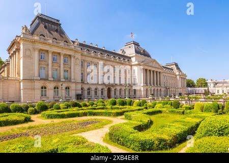 Palais royal de Bruxelles, Palais royal de Bruxelles, situé à Bruxelles, Belgique Banque D'Images