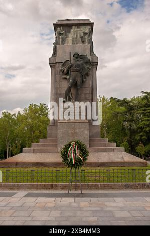 26 avril 2024 - Reggio Emilia, Italie : monumento in memoria dei caduti della prima guerra mondiale, parco del Popolo. © Andrea Sabbadini Banque D'Images