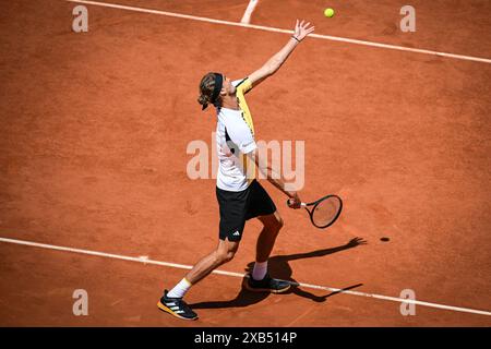 Alexander ZVEREV d'Allemagne lors de la quinzième journée du tournoi de tennis Roland-Garros 2024, ATP et WTA Grand Chelem le 9 juin 2024 au stade Roland-Garros à Paris, France Banque D'Images