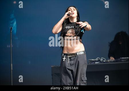 Manchester, Royaume-Uni. 08 juin 2024. La fille de Madonna, Lourdes Maria 'Lola' Ciccone Leon, connue sous le nom de Lolaholse produit au Parklife Festival 2024. 2024-09-08 Banque D'Images