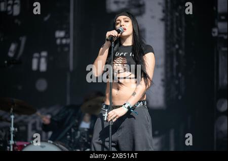 Manchester, Royaume-Uni. 08 juin 2024. La fille de Madonna, Lourdes Maria 'Lola' Ciccone Leon, connue sous le nom de Lolaholse produit au Parklife Festival 2024. 2024-09-08 Banque D'Images