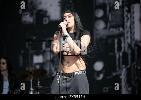 Manchester, Royaume-Uni. 08 juin 2024. La fille de Madonna, Lourdes Maria 'Lola' Ciccone Leon, connue sous le nom de Lolaholse produit au Parklife Festival 2024. 2024-09-08 Banque D'Images