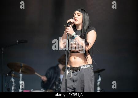 Manchester, Royaume-Uni. 08 juin 2024. La fille de Madonna, Lourdes Maria 'Lola' Ciccone Leon, connue sous le nom de Lolaholse produit au Parklife Festival 2024. 2024-09-08 Banque D'Images