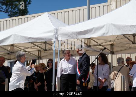 Antibes, France - 8 mai 2024 - la célébration du jour de la victoire de la seconde Guerre mondiale par un jour ensoleillé de printemps Banque D'Images