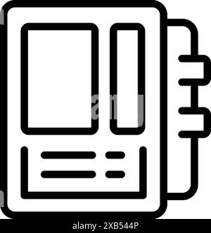 Icône de ligne simple représentant un compteur électrique, utilisée pour mesurer et afficher la consommation d'électricité Illustration de Vecteur