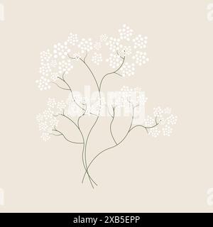 Vecteur de floraison de logo d'icône de fleurs. Une fleur exotique pour un bouquet de mariage. Fleurs pour un vecteur de décor de bouquet. Ensemble de fleurs vectorielles colorées. Vecteur Illustration de Vecteur