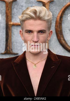 Londres, Royaume-Uni. 10 juin 2024. Ewan Mitchell arrive à la House of the Dragon Season 2 UK Premiere, Odeon, Leicester Square. Crédit : Doug Peters/EMPICS/Alamy Live News Banque D'Images