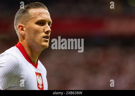 Varsovie, Pologne. 10 juin 2024. Piotr Zielinski de Pologne vu lors du match amical avant l'UEFA EURO 2024 entre la Pologne et la Turquie au stade PGE Narodowy. Crédit : Mikołaj Barbanell/Alamy Live News Banque D'Images