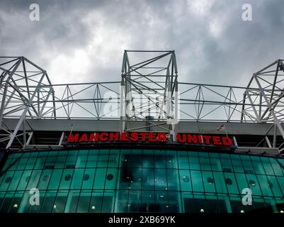 Old Trafford est le siège du Manchester United Football Club dans le Grand Manchester, au Royaume-Uni Banque D'Images