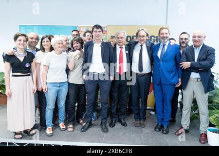 Rome, Italie. 10 juin 2024. Conférence de presse des membres de ''Alleanza Verdi e Sinistra'' au siège de la Commission électorale à Rome (crédit image : © Matteo Nardone/Pacific Press via ZUMA Press Wire) USAGE ÉDITORIAL SEULEMENT! Non destiné à UN USAGE commercial ! Banque D'Images